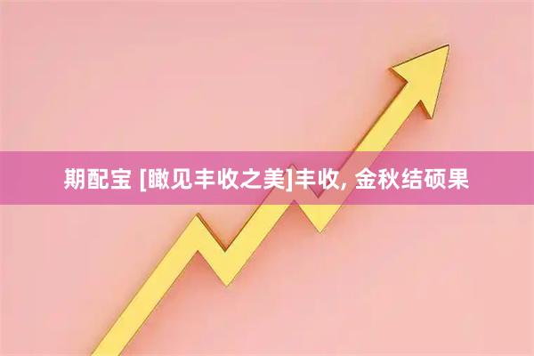 期配宝 [瞰见丰收之美]丰收, 金秋结硕果