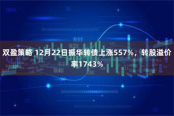双盈策略 12月22日振华转债上涨557%，转股溢价率1743%