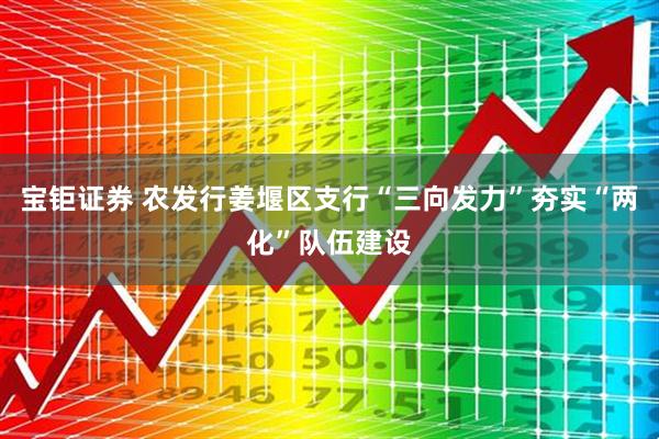 宝钜证券 农发行姜堰区支行“三向发力”夯实“两化”队伍建设